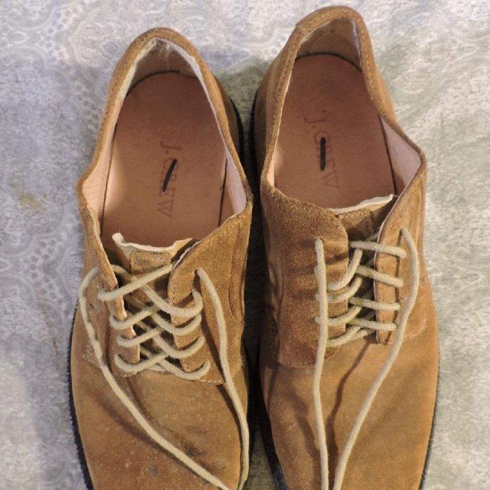 J Crew shoes suede leather casual brown men's 10